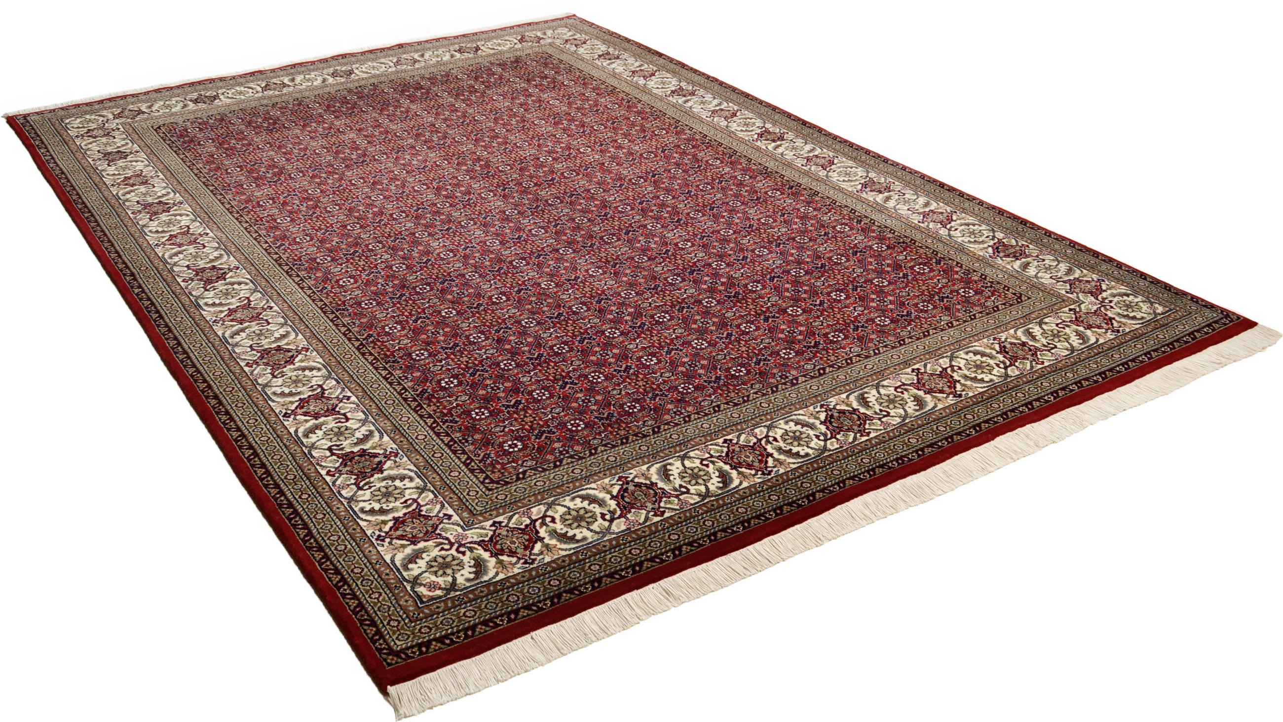 ORIJENTALNI TEPIH 70/140 cm   krem, crvena  SIRSA SILK BIDJAR  - crvena/krem, Basics, tekstil (70/140cm)