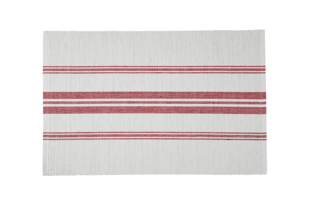 NAMIZNI POGRINJEK  CHAUMONT      35/50 cm   rdeča, bela  - rdeča/bela, Basics, tekstil (35/50cm)