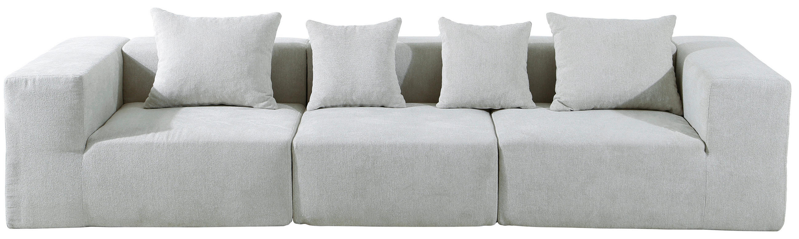 3-SITZER-SOFA in Leinenoptik Beige  - Beige, Design, Textil (300/60/100cm) - P & B