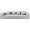 3-SITZER-SOFA Leinenoptik Beige  - Beige, Design, Textil (300/60/100cm) - P & B