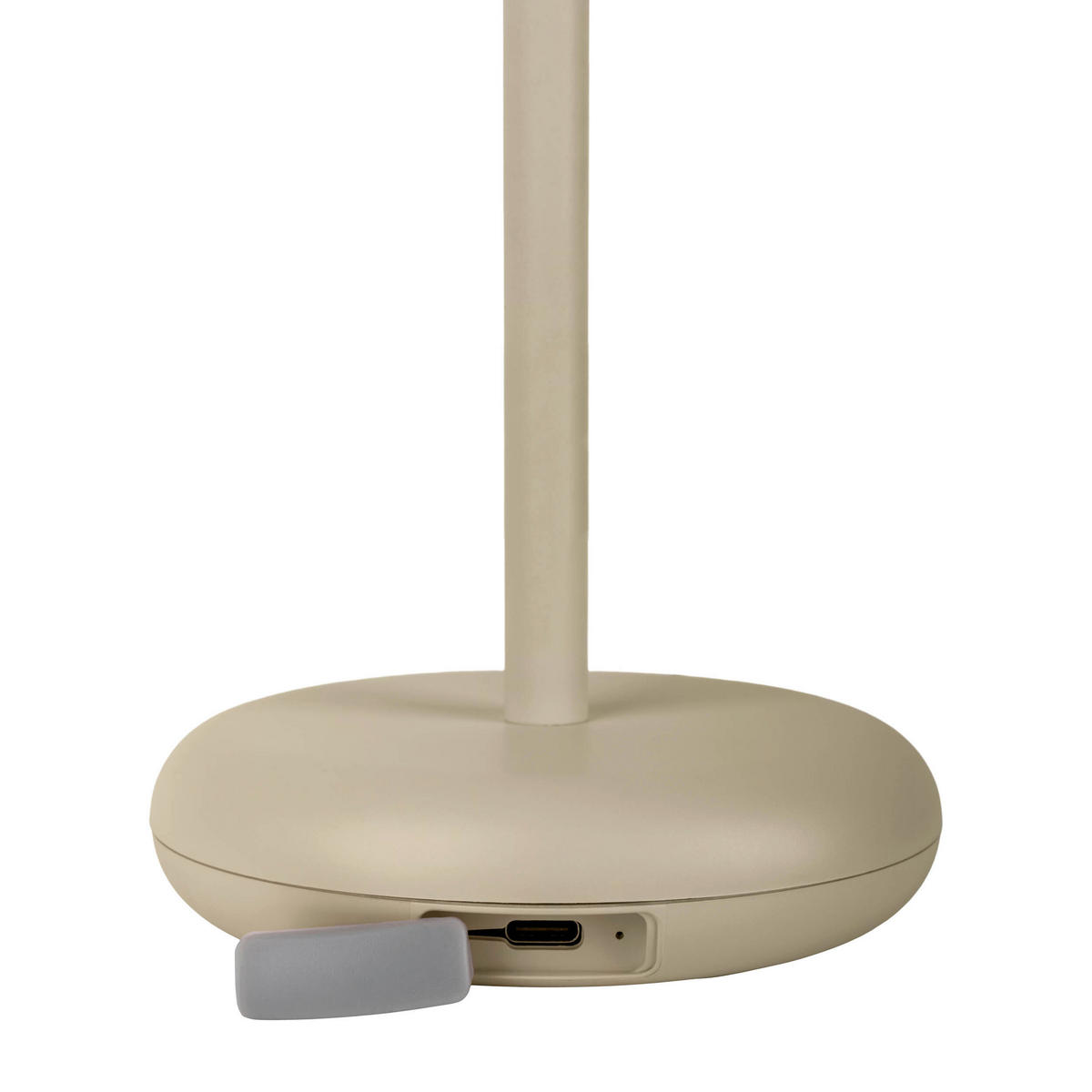 AKKU-TISCHLEUCHTE PASI 10.5/11/26 cm  - Beige, Design, Kunststoff/Metall (10.5/11/26cm) - Näve