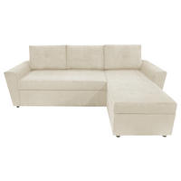 ECKSOFA in Cord Beige  231/155 cm  - Taupe/Beige, Design, Kunststoff/Textil (231/155cm) - MID.YOU