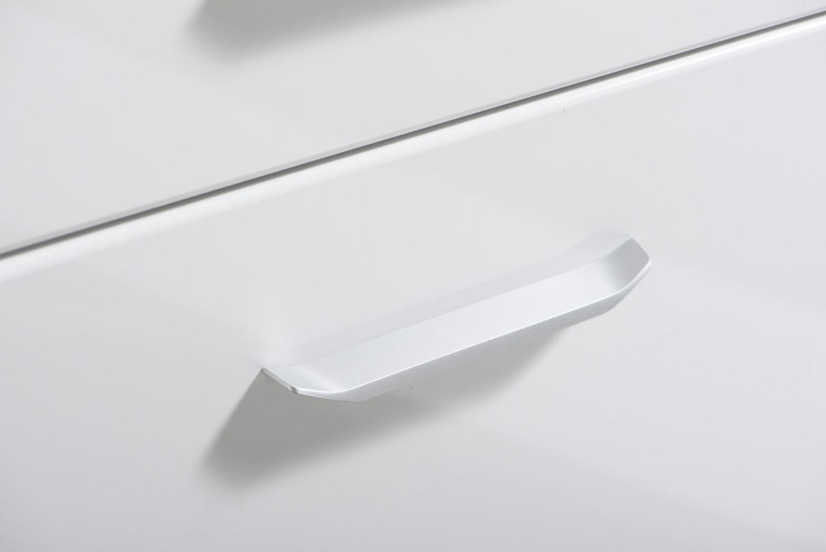 ELŐSZOBAPAD 74,5/53/35 cm  - sötétszürke/magasfényű fehér, Basics, műanyag/faalapú anyag (74,5/53/35cm) - Xora