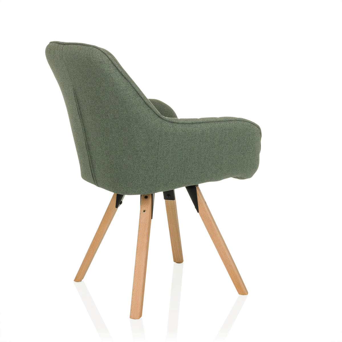 ARMLEHNSTUHL     Mintgrau  - Mintgrau/Buchefarben, MODERN, Holz/Textil (56/84/62cm) - MID.YOU