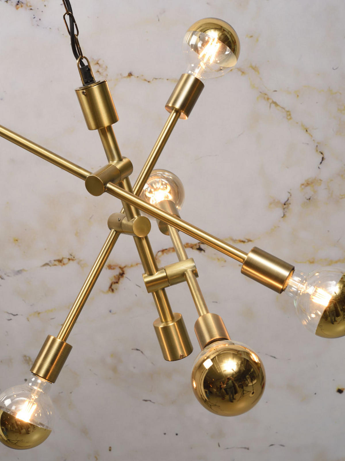 HÄNGELEUCHTE 76/248 cm  - Goldfarben, Design, Metall (76/248cm) - It's about Romi