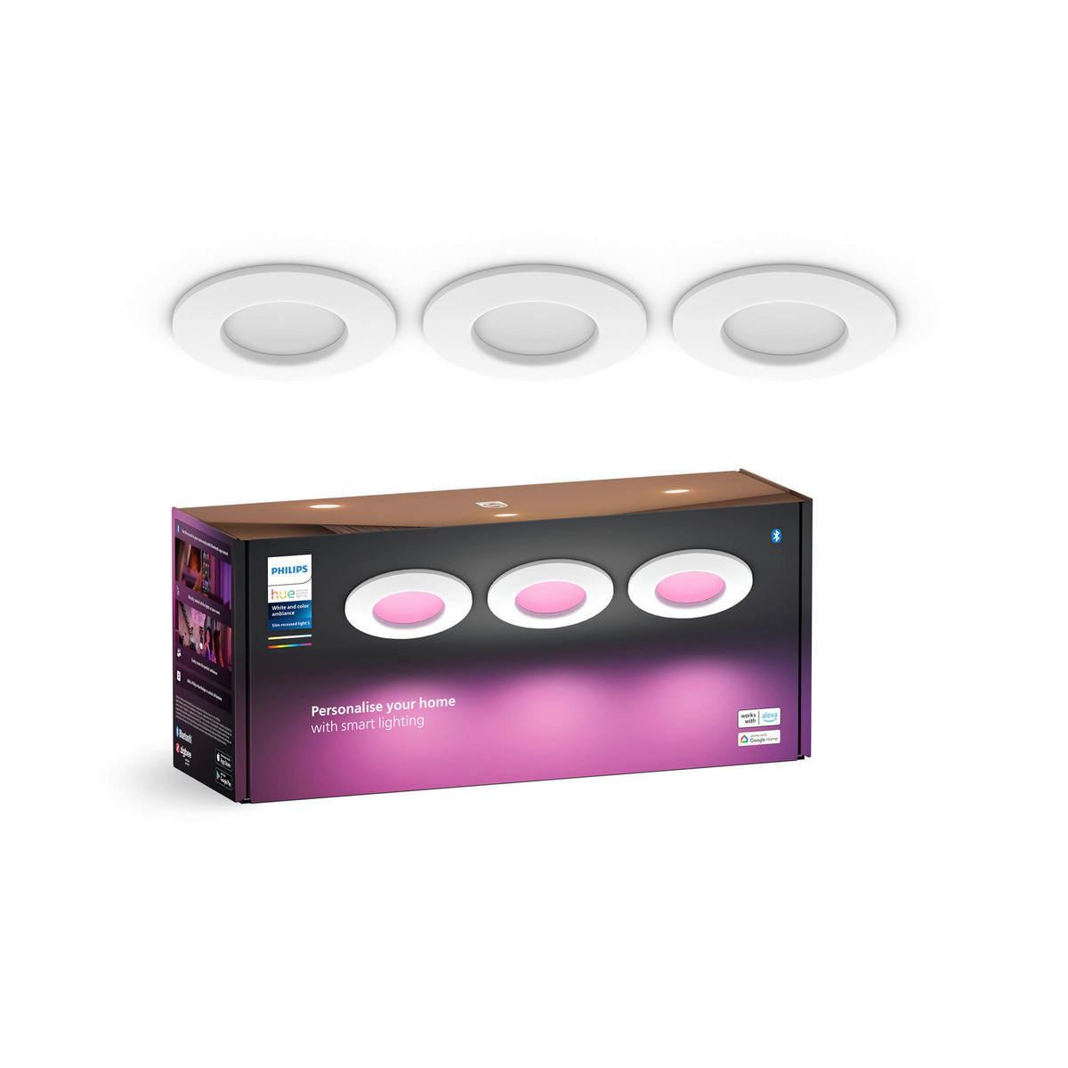 LED-STRAHLER 9/2,7 cm  - Weiß, Basics, Metall (9/2,7cm) - Philips HUE