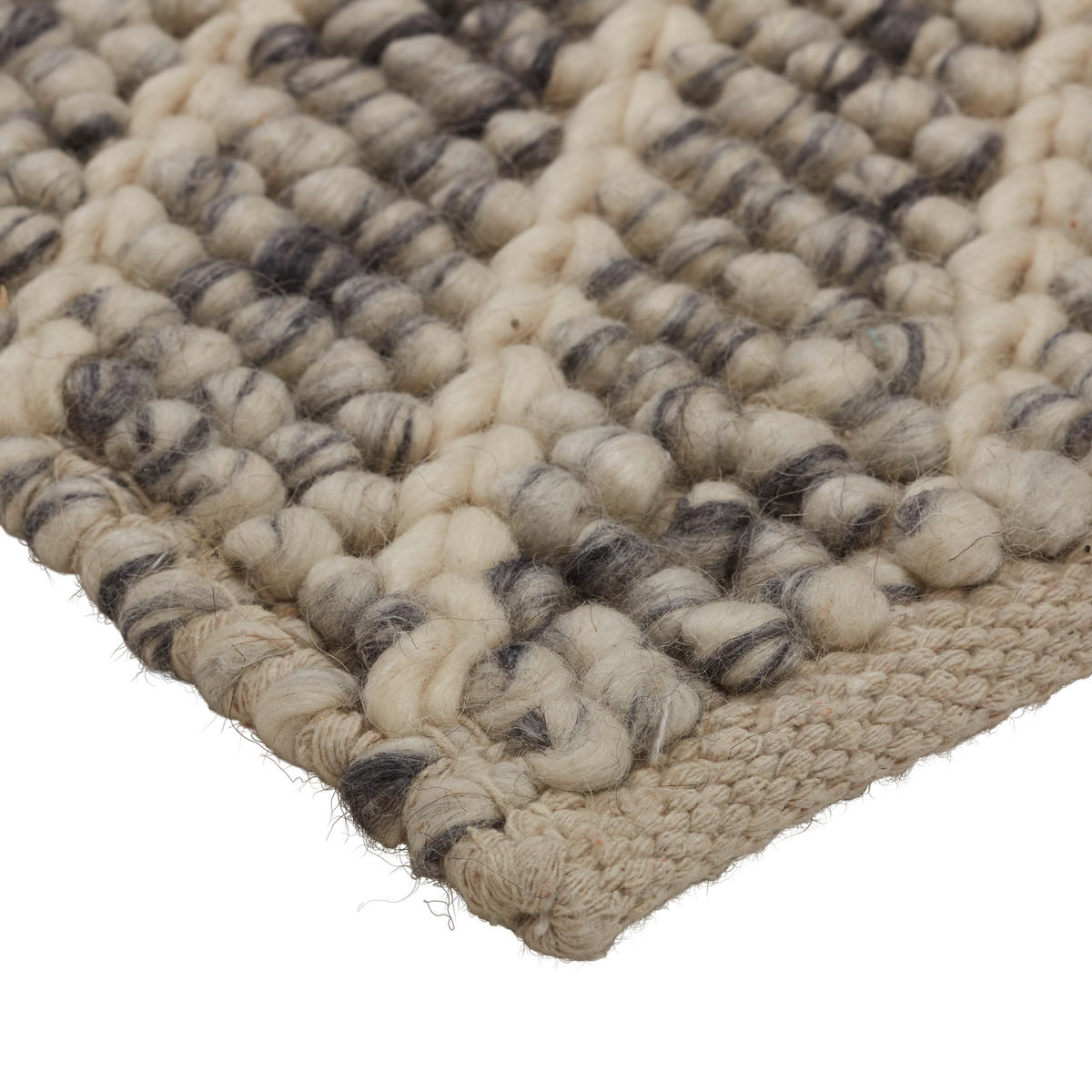 RUČNO TKANI TEPIH  siva     - siva, Prirodno, tekstil (160/230cm) - Linea Natura