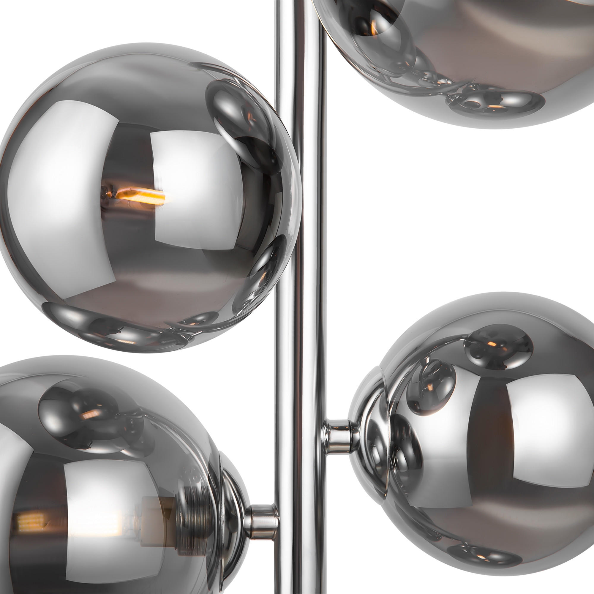 PENDELLEUCHTE Modern 29/170 cm   - Chromfarben/Grau, Trend, Glas/Metall (29/170cm) - MAYTONI