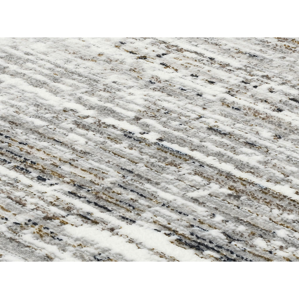 Thumbnail - Novel Webteppich Ignis Fumo, Grau, Hellgrau, Beige, Textil, Abstraktes, rechteckig, 240x290 cm, für Fußbodenheizung geei...