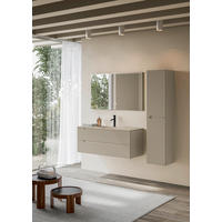 BADEZIMMER 3-teilig  in 120 cm  - Seidengrau/Weiß, KONVENTIONELL, Holzwerkstoff/Stein (120cm) - Belluti
