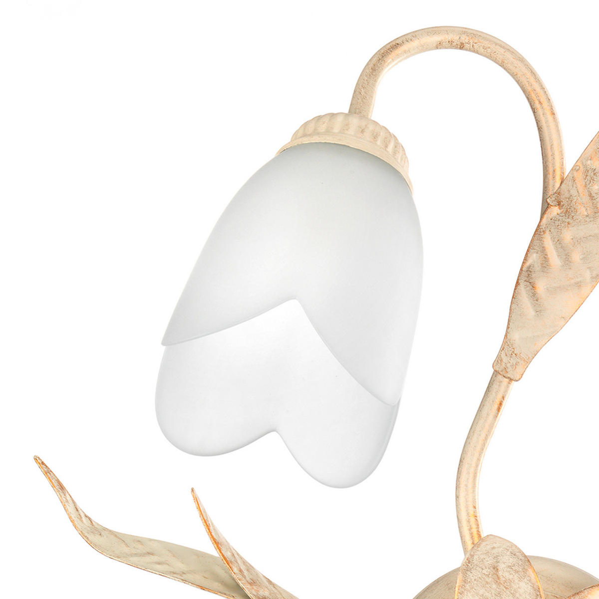 STROPNÉ SVIETIDLO, 50/18 cm  - biela, Konventionell, kov/sklo (50/18cm)