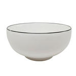 MÜSLISCHALE Oslo  - Schwarz/Weiß, Design, Keramik (15,2/7,4cm) - Novel