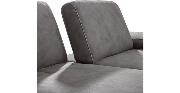 WOHNLANDSCHAFT Braun Flachgewebe - Beige/Braun, Design, Textil/Metall (298/178cm) - Valnatura