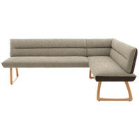 ECKBANK 237/162 cm  in Braun, Beige  - Eichefarben/Beige, Design, Holz/Textil (237/162cm) - Koinor