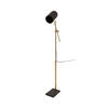 STEHLEUCHTE - Goldfarben/Braun, Trend, Kunststoff/Stein (58/138/18cm) - Kayoom