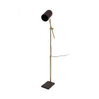 STEHLEUCHTE - Goldfarben/Braun, Trend, Kunststoff/Stein (58/138/18cm) - Kayoom