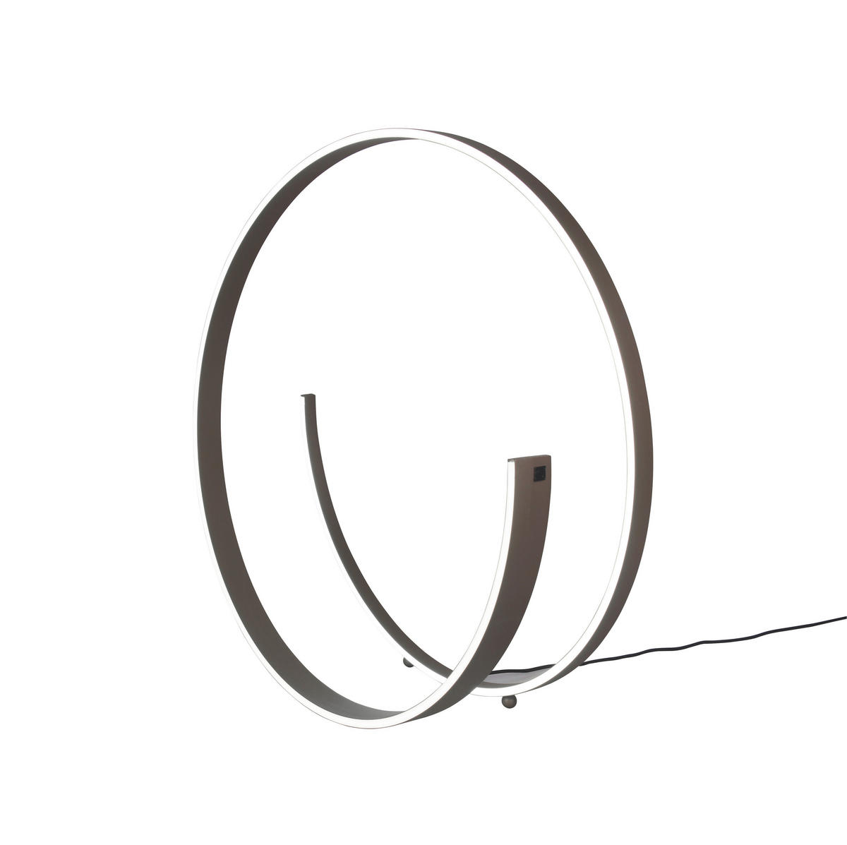 LED-STEHLEUCHTE Cinardi 75 cm  - Braun, Design, Metall (75cm) - Cinque