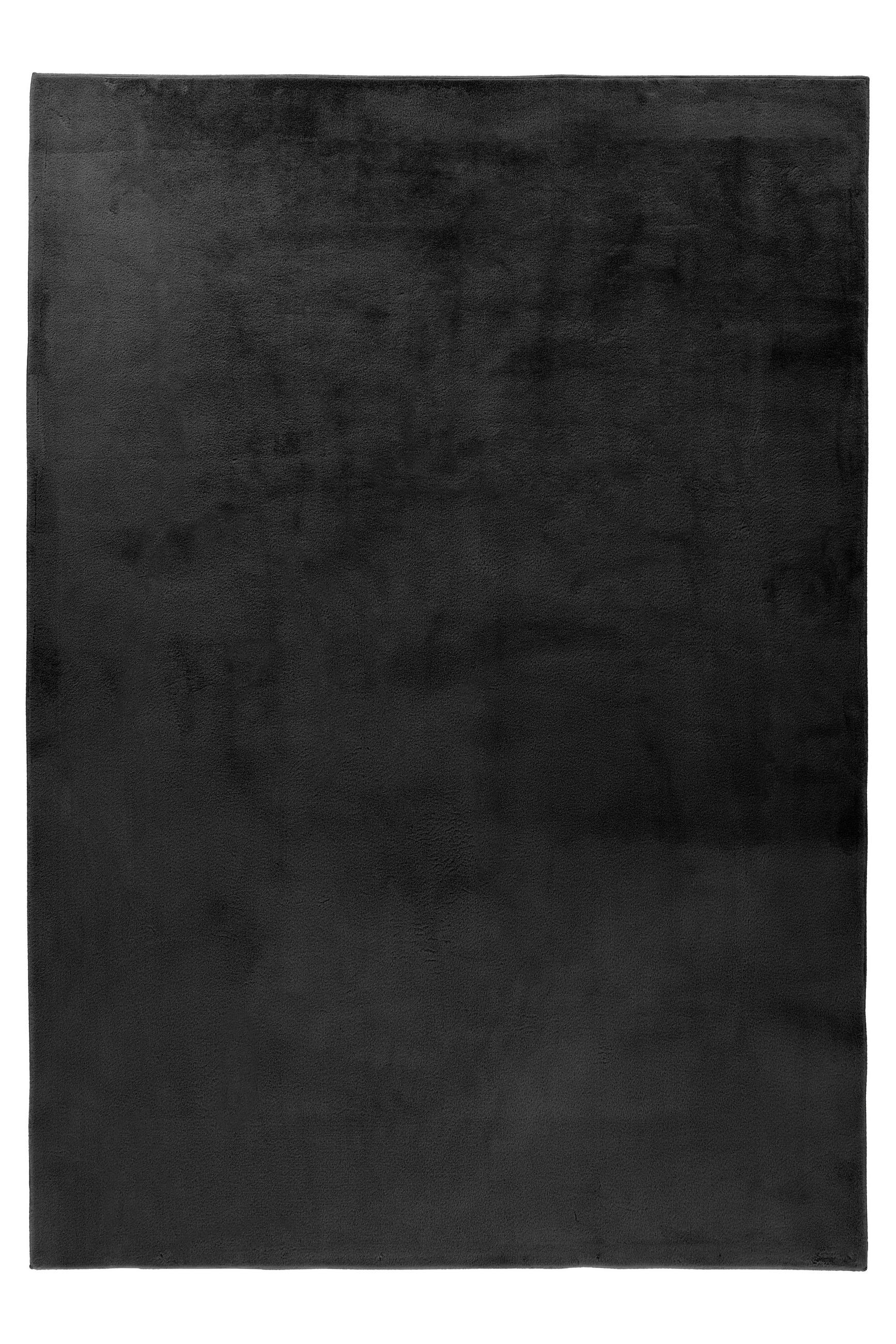 KOSMATINEC Loft  80/150 cm  tkano  temno siva  - temno siva, Basics, tekstil (80/150cm)