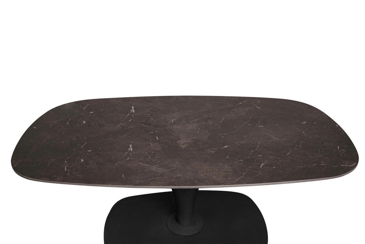 COUCHTISCH 115/70/42 cm Anthrazit, Dunkelbraun  - Anthrazit/Dunkelbraun, Design, Keramik/Metall (115/70/42cm) - Dieter Knoll