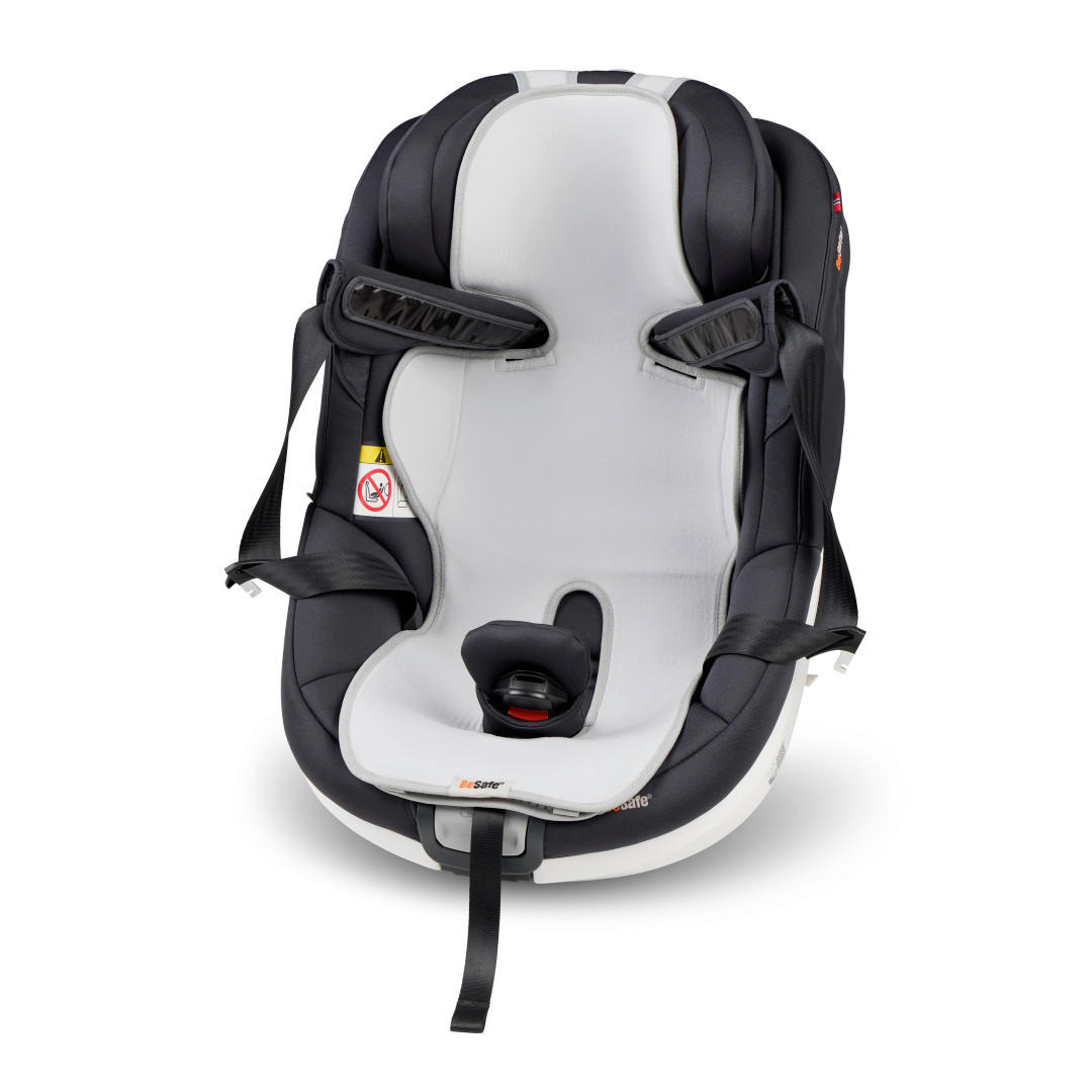 NAVLAKA ZA AUTO-SEDIŠTE  BeSafe  - svetlosiva, Osnovno, tekstil (77cm) - Besafe