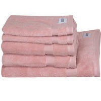 FROTTIERSET SW-Cuddly Altrosa 5-teilig  - Altrosa, Basics, Textil - Schöner Wohnen