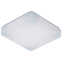 STROPNÍ LED SVÍTIDLO, 27/27/6 cm - bílá, Basics, kov/plast (27/27/6cm) - Boxxx