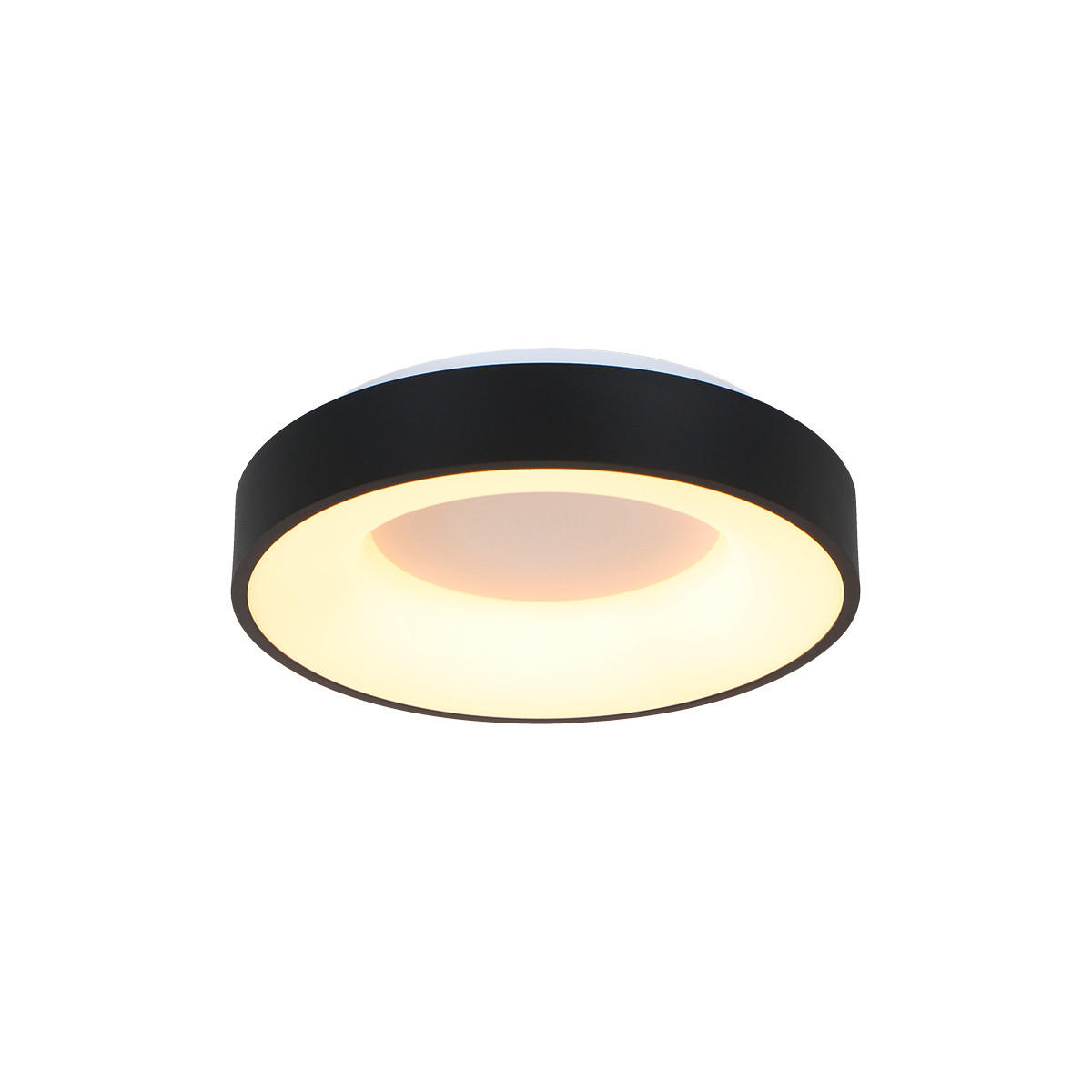 LED-DECKENLEUCHTE 38/9 cm   - Schwarz, Basics, Kunststoff/Metall (38/9cm)