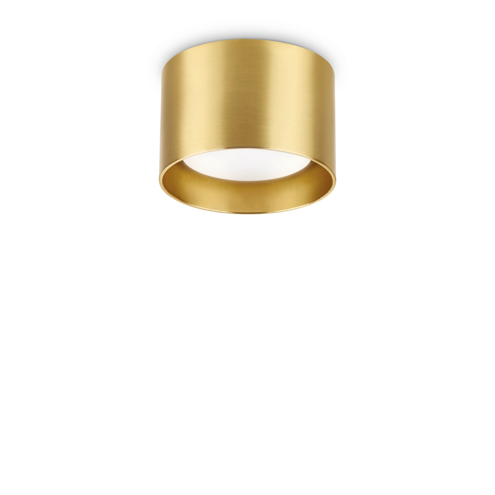 LED-DECKENLEUCHTE Round Ottone 10/6,5 cm   - Messingfarben, Basics, Metall (10/6,5cm) - Ideal Lux