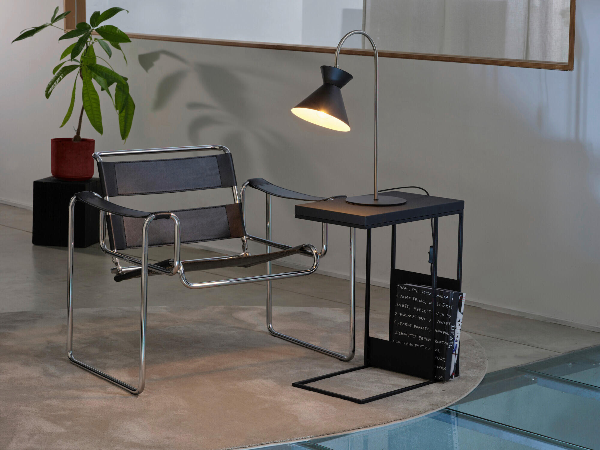 TISCHLEUCHTE 20/38/56 cm - Schwarz, Basics, Metall (20/38/56cm) - Osram