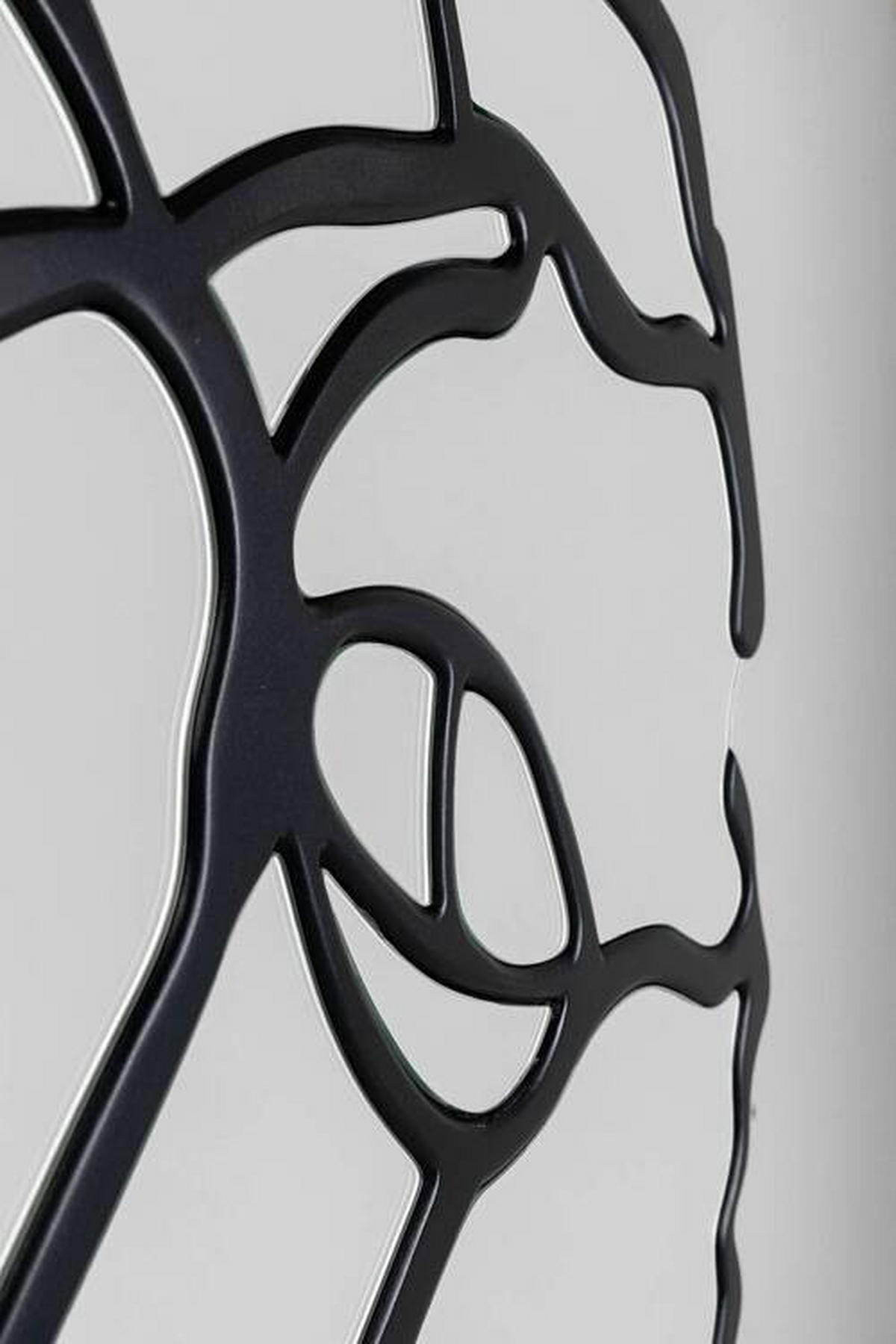 WANDSPIEGEL 100/100/2,5 cm  - Schwarz, Design, Glas/Holzwerkstoff (100/100/2,5cm) - Ambia Home