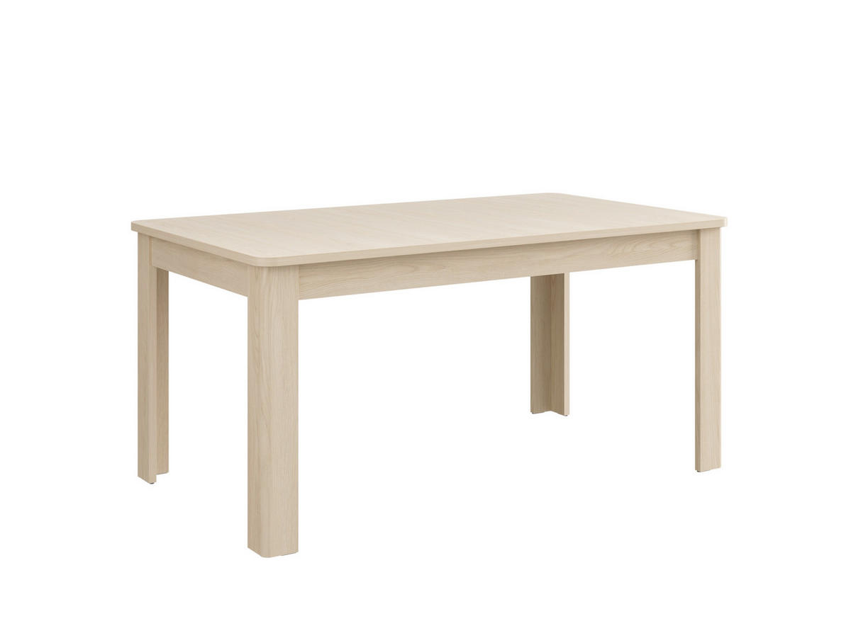 ÉTKEZŐASZTAL - Bianco tölgy, Basics, faalapú anyag (160/76.5/90cm) - Carryhome