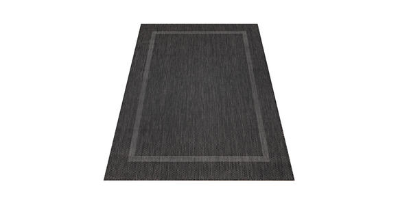 FLACHWEBETEPPICH 60/100 cm Relax Schwarz - Schwarz, Basics, Textil (60/100cm) - Novel