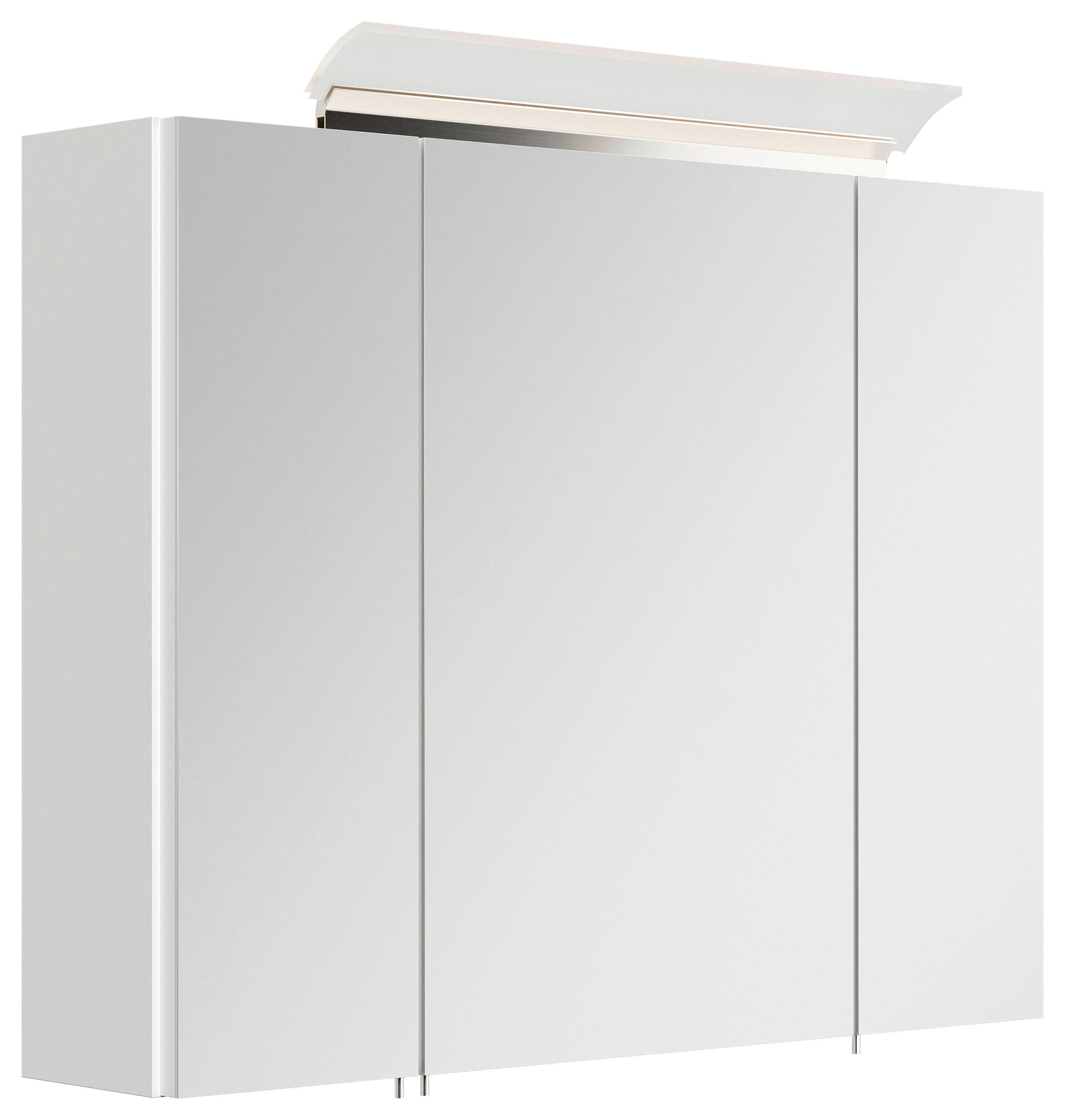 SPIEGELSCHRANK 80/62/17 cm  - Weiß Hochglanz, MODERN, Glas/Holzwerkstoff (80/62/17cm) - MID.YOU