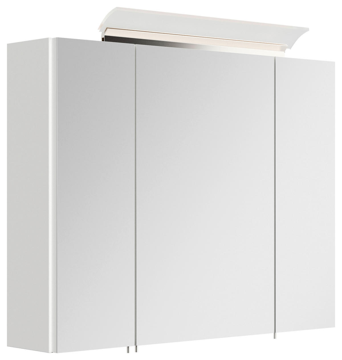 SPIEGELSCHRANK 80/62/17 cm  - Weiß Hochglanz, MODERN, Glas/Holzwerkstoff (80/62/17cm) - MID.YOU