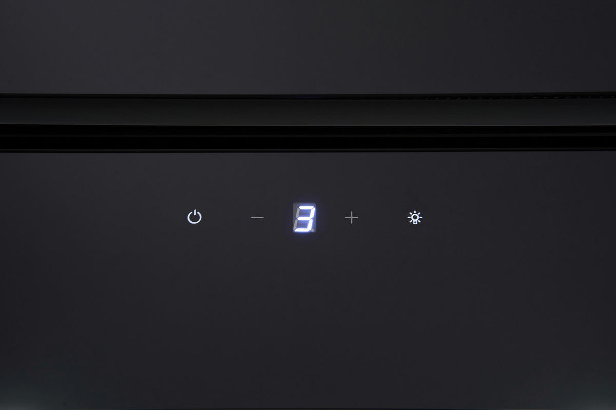 DUNSTABZUGSHAUBE CH66038-60SAM  - Schwarz, Trend, Glas/Metall (59,5/34,5-109,5/38,5cm) - Respekta