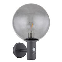AUßENLEUCHTE 25/37 cm   - Anthrazit, Basics, Glas/Metall (25/37cm) - Globo