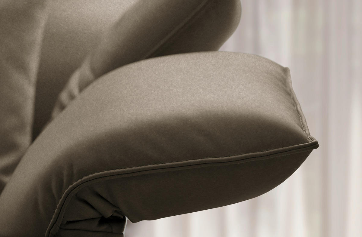 ECKSOFA  in Echtleder Dunkelbraun  290/230 cm  - Anthrazit/Dunkelbraun, Design, Leder/Metall (290/230cm) - Johann Jakob