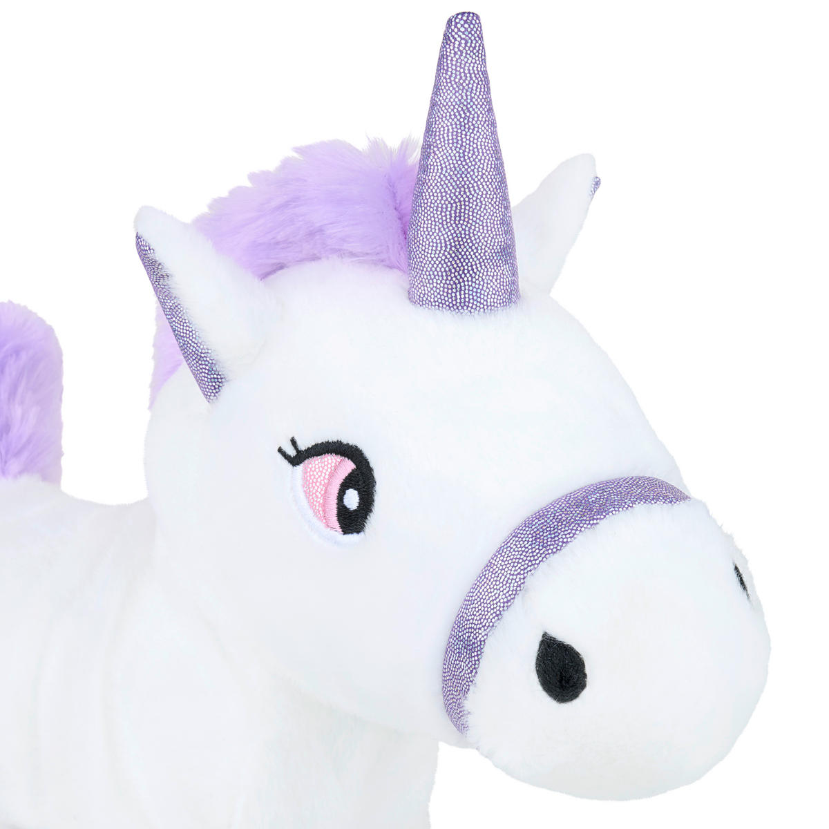 PLYŠOVÉ ZVIERATKO - lila/biela, Trend, textil/plast (24/11/27cm) - My Baby Lou