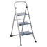 KLAPPTRITTLEITER - Silberfarben/Schwarz, Metall (46/71/104cm) KLAPPTRITTLEITER - Silberfarben/Schwarz, Metall (46/71/104cm)