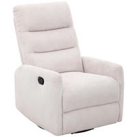 RELAXSESSEL Cord Relaxfunktion    - Beige/Schwarz, Design, Textil/Metall (78/107/95cm) - Carryhome