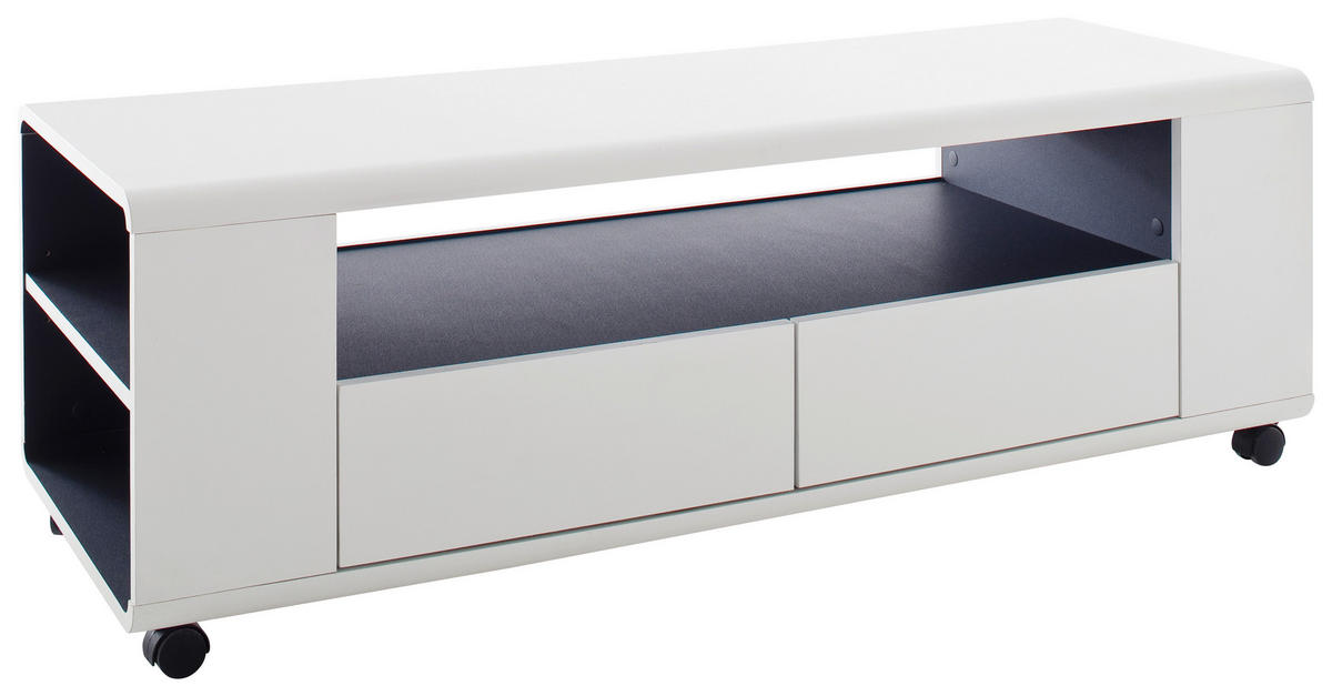 LOWBOARD  in 119/46/43 cm  - Anthrazit/Weiß, Basics, Holzwerkstoff (119/46/43cm)