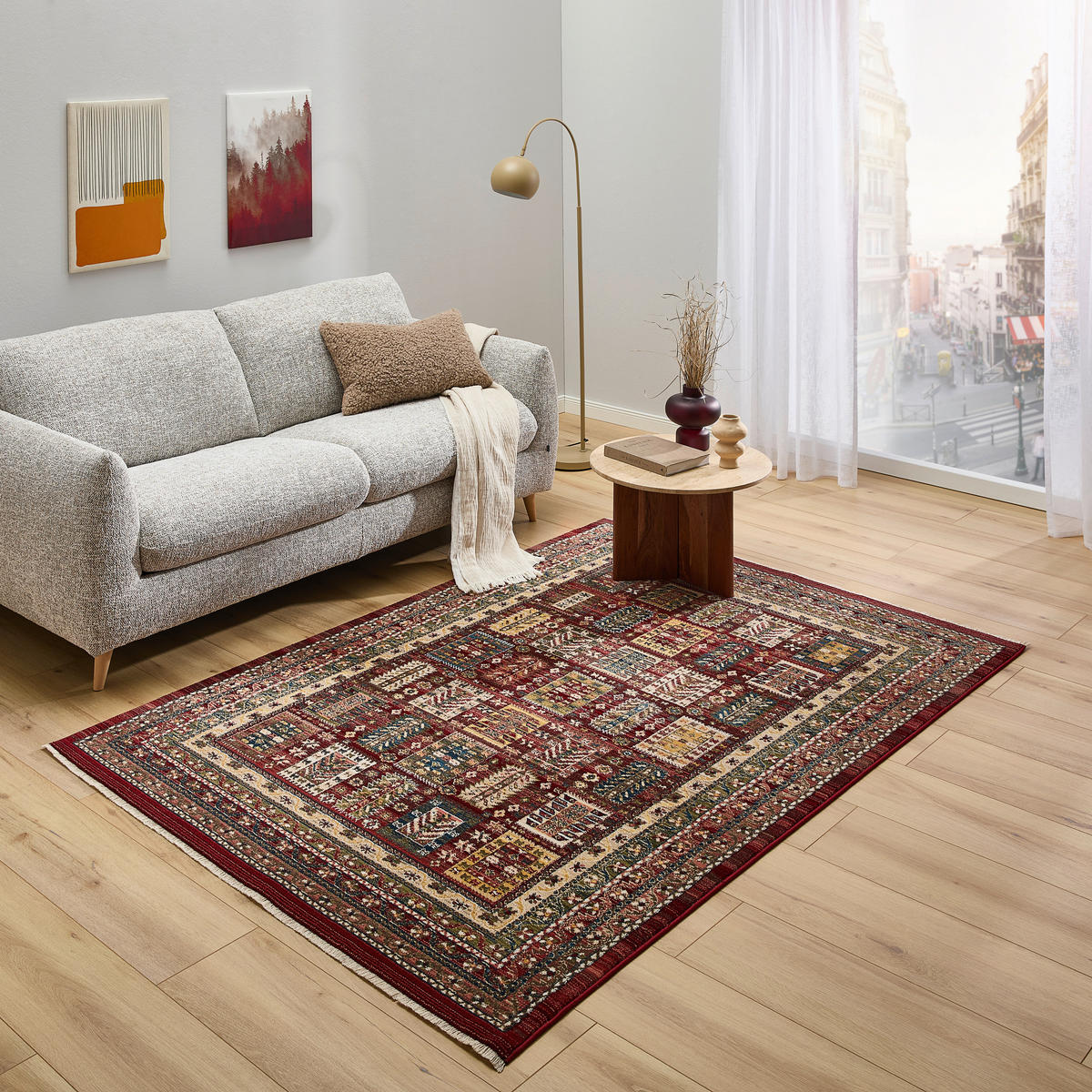 WEBTEPPICH 160/230 cm Rot  - Rot, Design, Textil (160/230cm) - Novel