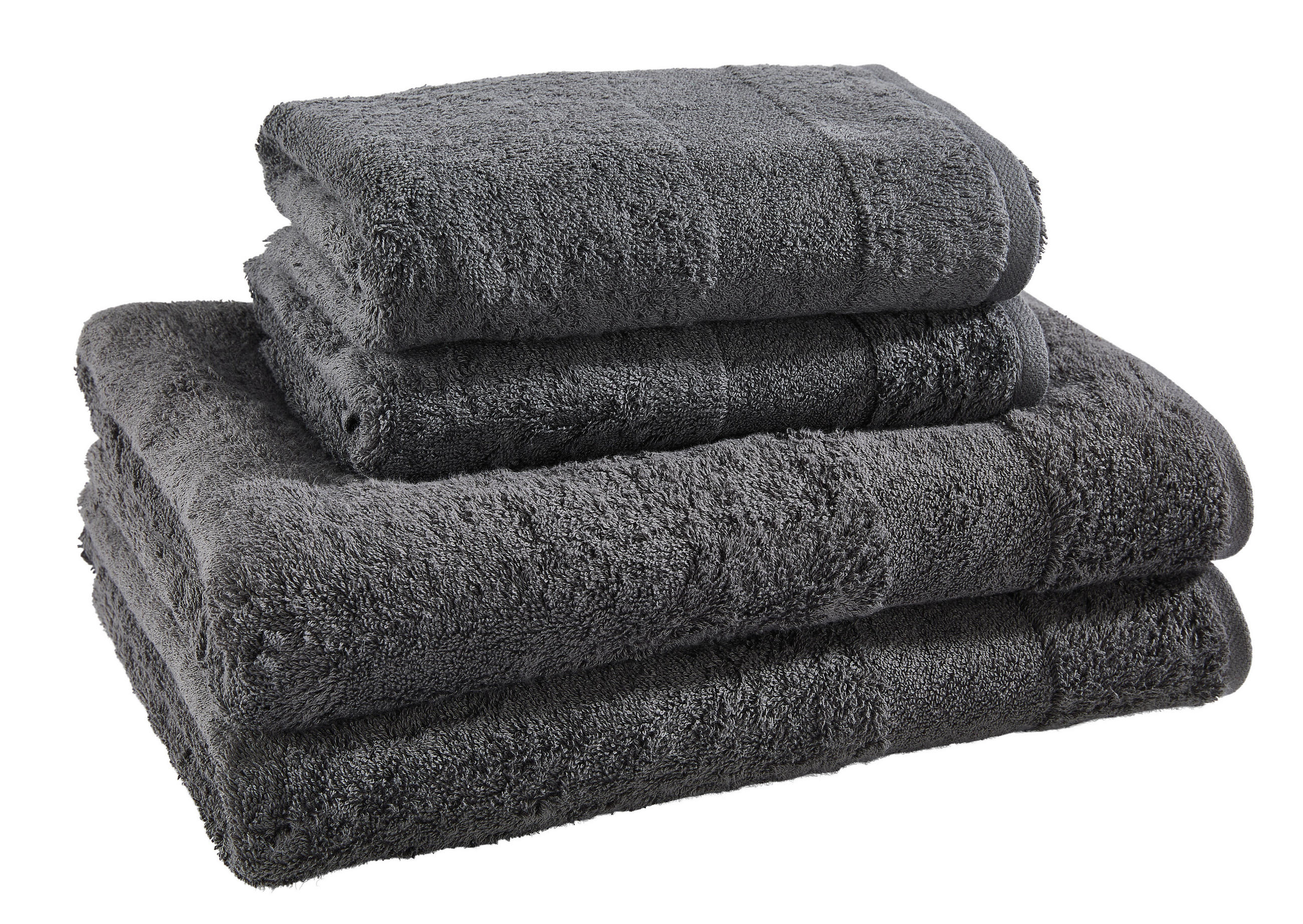 FROTTIERSET Anthrazit 4-teilig  - Anthrazit, Basics, Textil - Villeroy & Boch