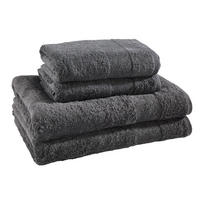 FROTTIERSET Anthrazit 4-teilig  - Anthrazit, Basics, Textil - Villeroy & Boch