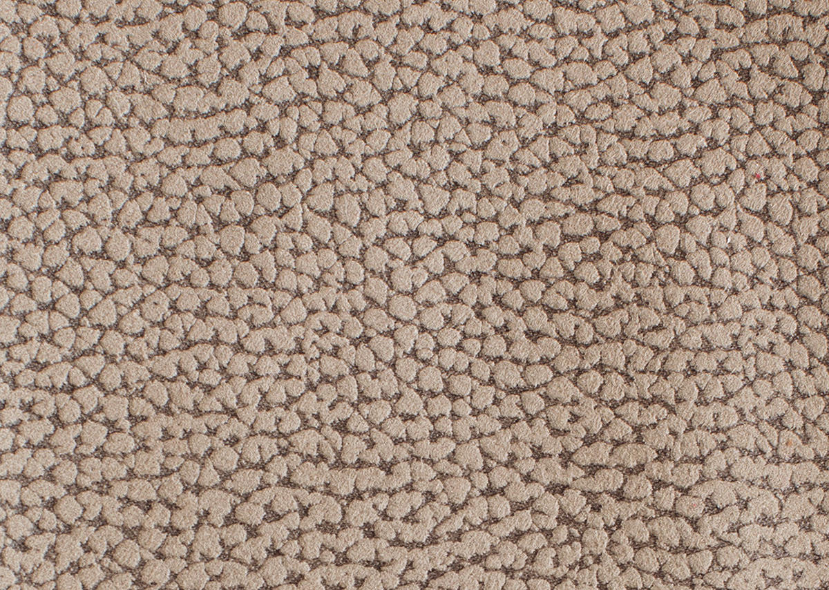 ECKSOFA in Flachgewebe Sandfarben  - Sandfarben/Chromfarben, Konventionell, Textil/Metall (163/220cm) - Beldomo System