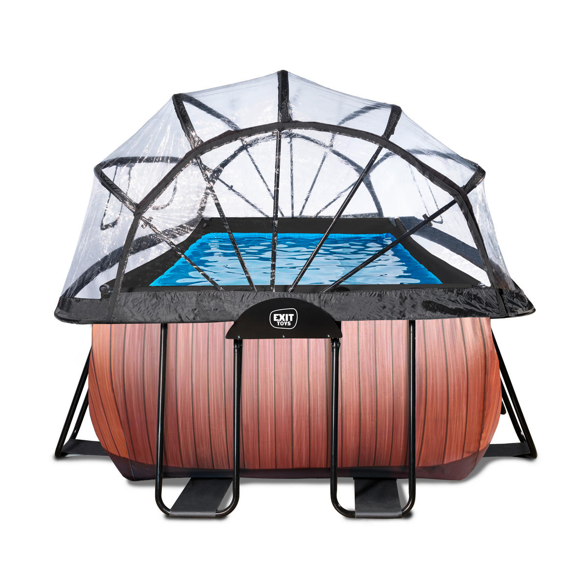 POOL-SET 400/200/100 cm  - Braun, KONVENTIONELL, Kunststoff (400/200/100cm) - EXIT Toys