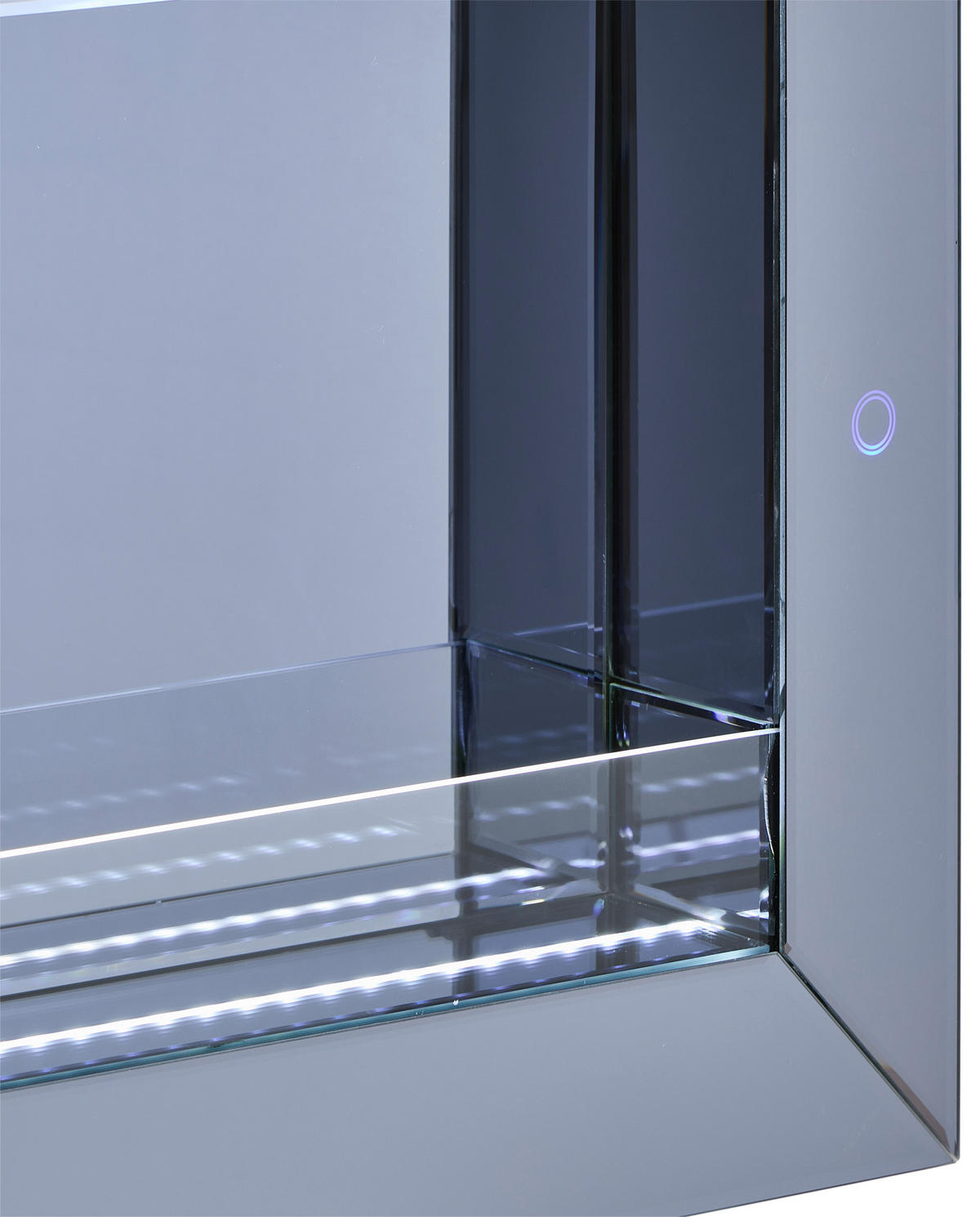 WANDSPIEGEL 120/52/12.5 cm    in rechteckig  - Klar/Dunkelgrau, Design, Glas/Holzwerkstoff (120/52/12.5cm) - MID.YOU