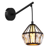 NÁSTĚNNÉ SVÍTIDLO, 12.5/23/25 cm - černá/čiré, Basics, kov/plast (12.5/23/25cm) - Globo
