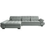 ECKSOFA  in Flachgewebe Mintgrau  204/341 cm  - Mintgrau/Schwarz, Design, Textil/Metall (204/341cm) - Xora