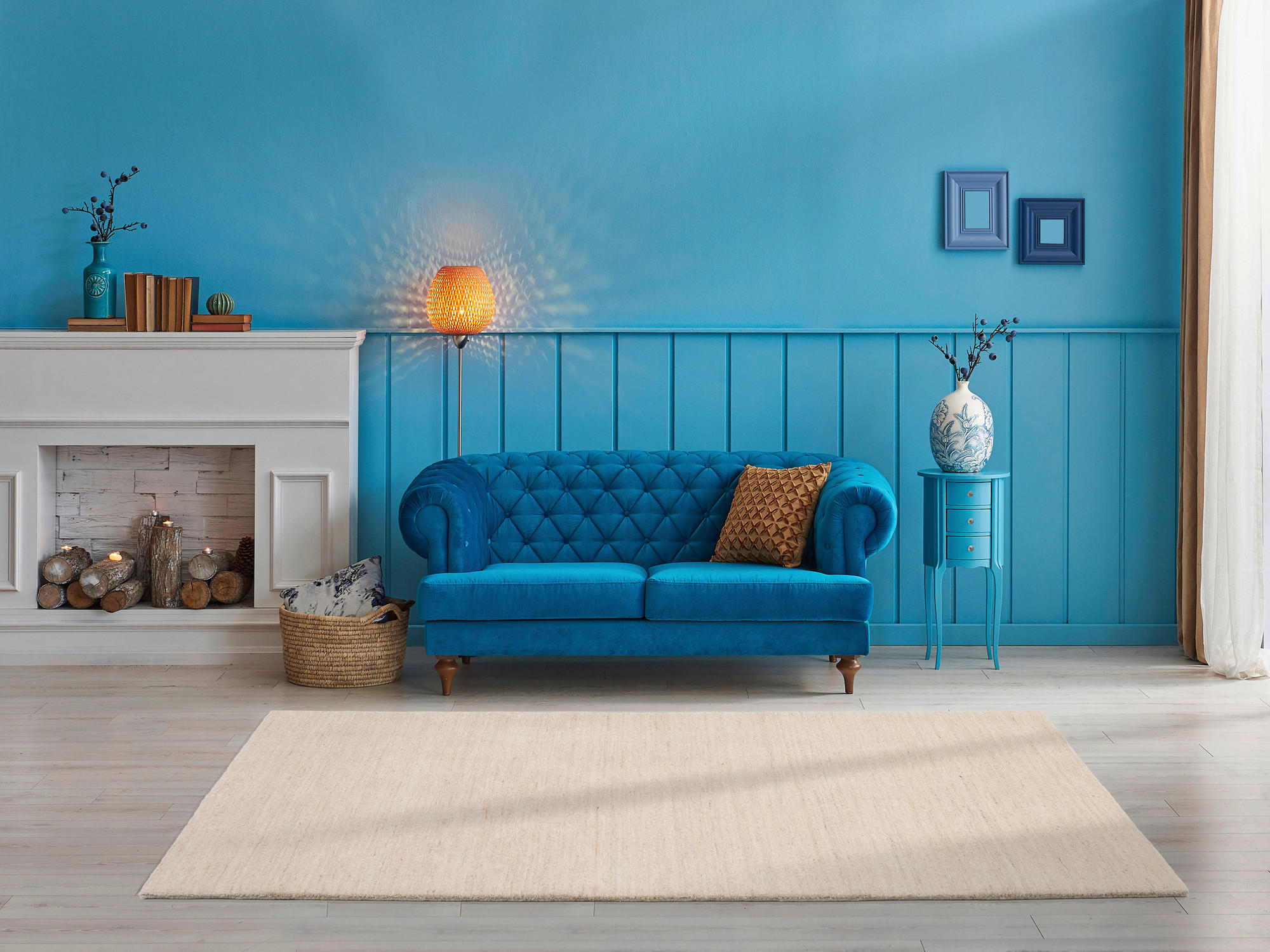 WOLLTEPPICH 120/180 cm Gelb  - Gelb, Basics, Textil (120/180cm) - Linea Natura
